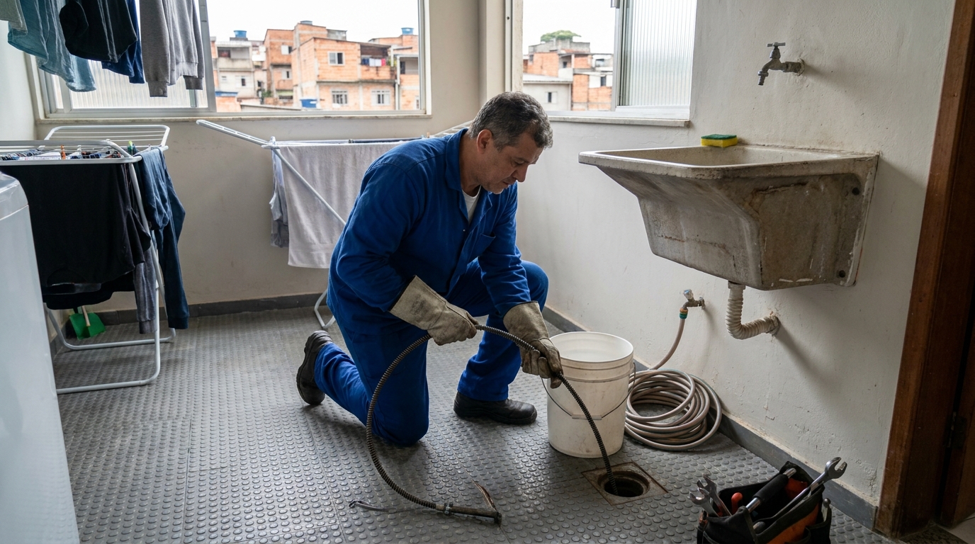 Desentupimento de Ralos Externos em Fátima, Joinville‑SC