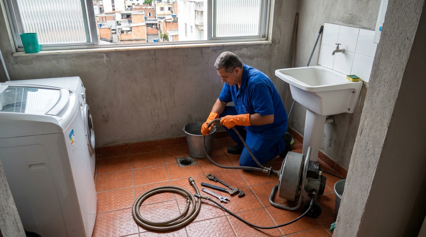 Limpeza Profunda de Ralos em Fátima, Joinville‑SC